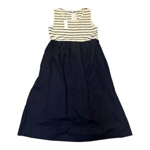 Gilli Striped Sleeveless Dress - Cream and Black